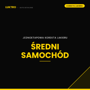Korekta lakieru jednoetapowa – średni samochód