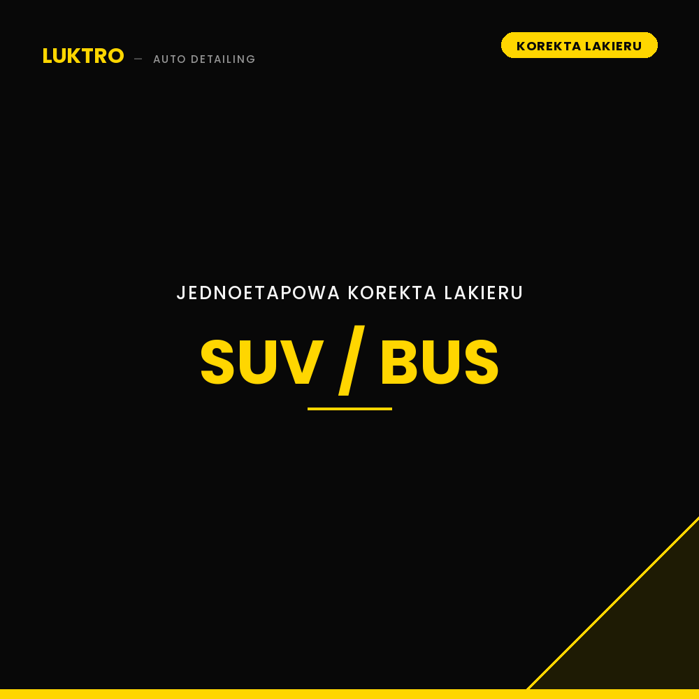 Korekta lakieru jednoetapowa – SUV/Bus