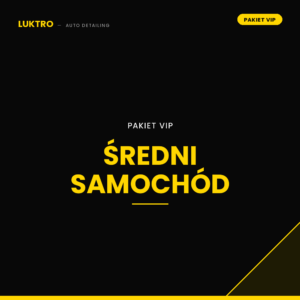 Pakiet VIP (podstawowe czyszczenie) – średni samochód