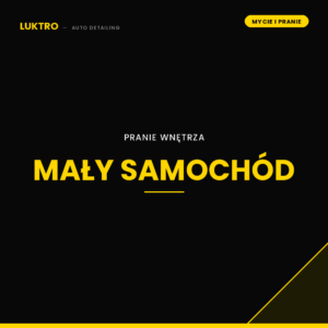 Pranie wnętrza – mały samochód